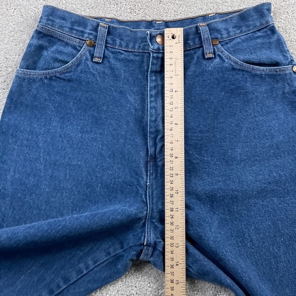 Vintage Wrangler Jeans Womens 14 Blue Cowboy Cut USA American Denim 13MWZMR‎ - Picture 5 of 10
